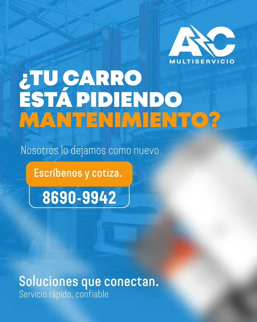 Post de mantenimiento automotriz para AC Multiservicio