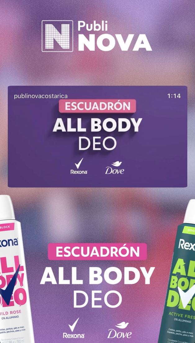 Historia de Instagram Escuadrón All Body Deo