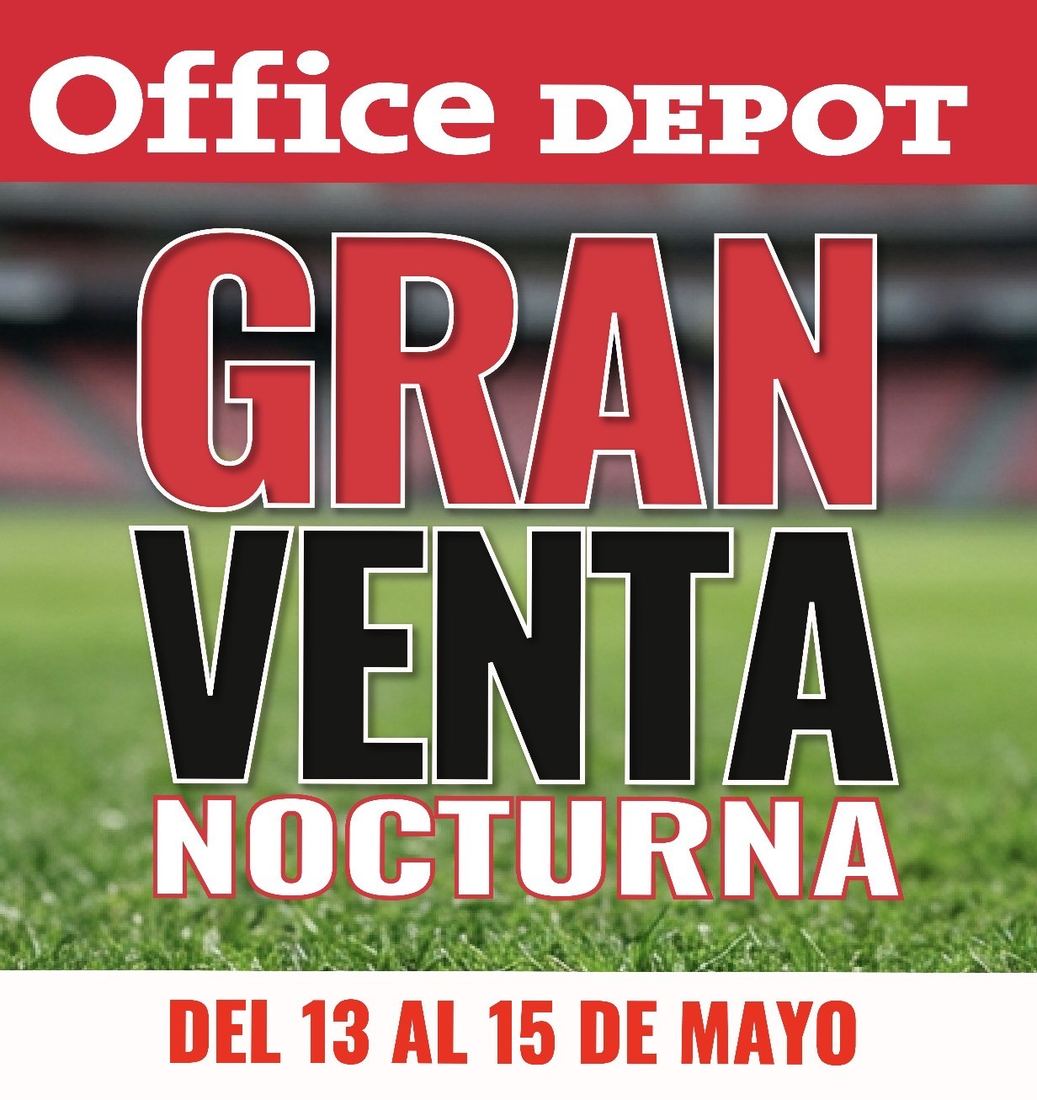 Arte principal Gran Venta Nocturna Office Depot